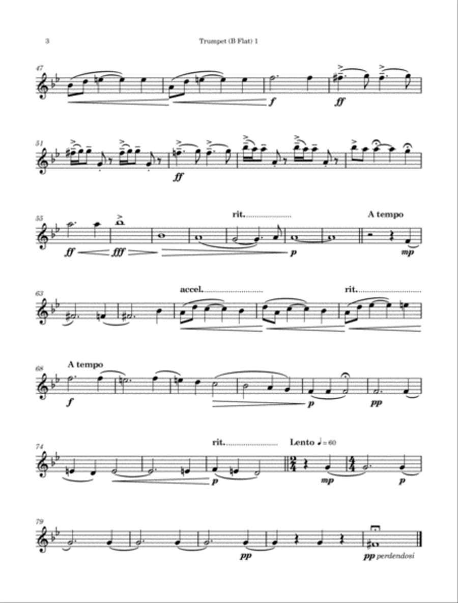 Brass Quintet Nº.1 - Hymn for Brass Brass Quintet scores gallery preview page 3