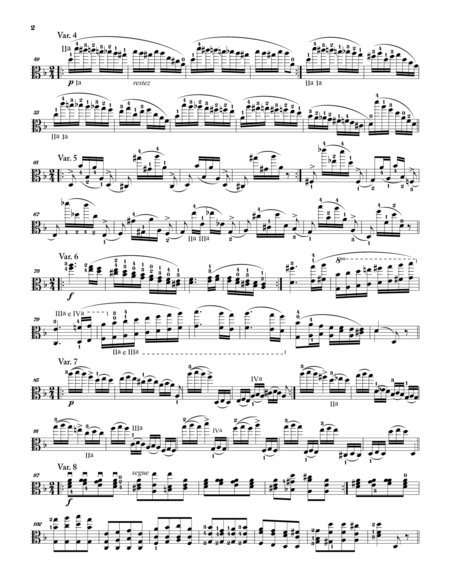 Niccolo Paganini: Collection for Viola