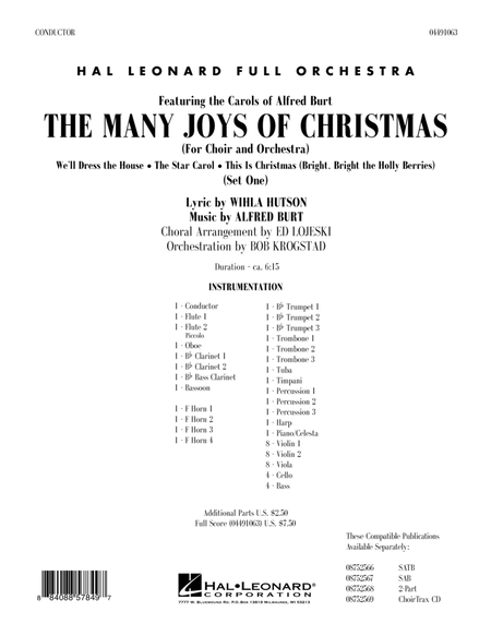The Many Joys Of Christmas (Set One) - Full Score