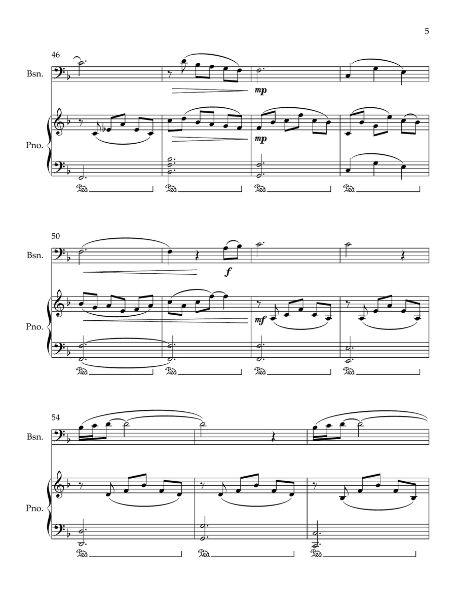 Cavatina Bassoon scores gallery preview page 5