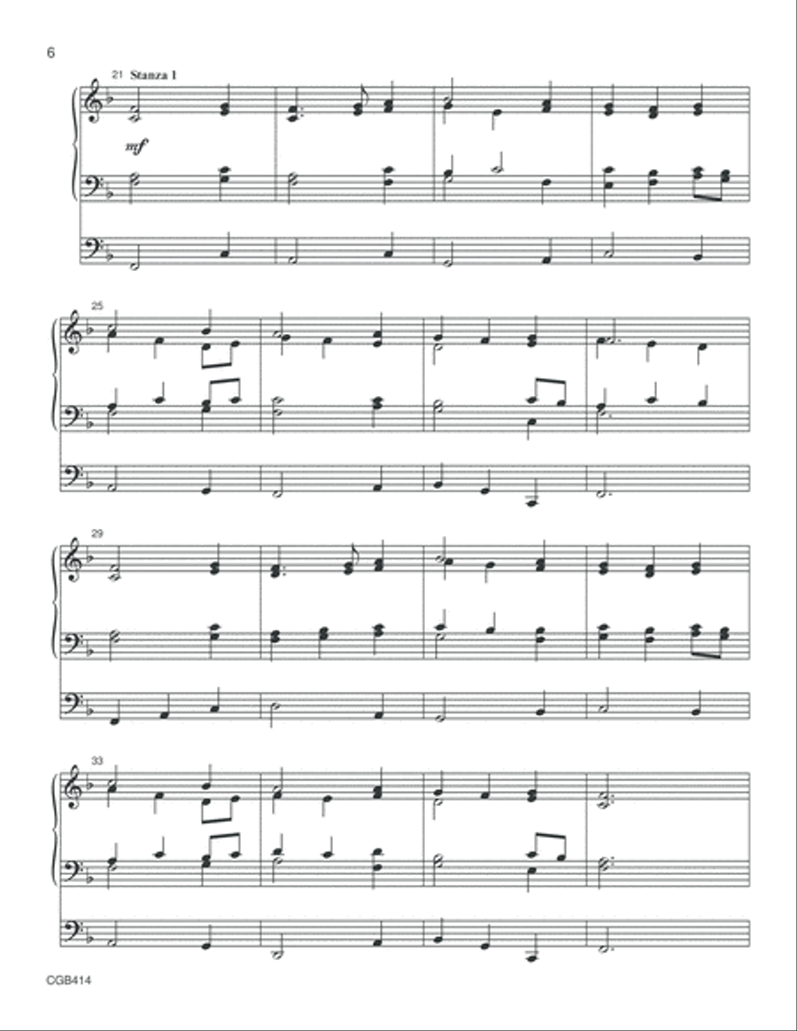 Alleluia! Sing to Jesus! - Organ Score 6-Octaves scores gallery preview page 6