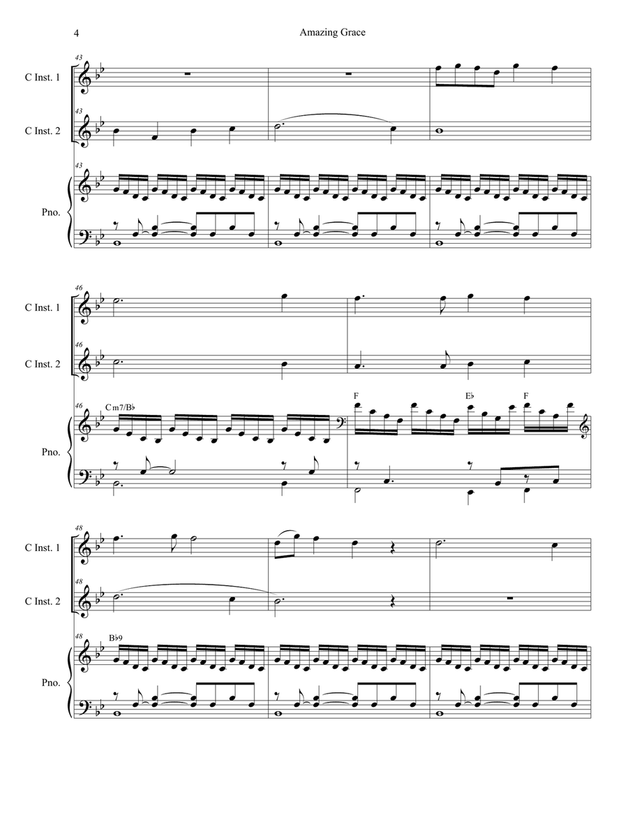 Amazing Grace (with 