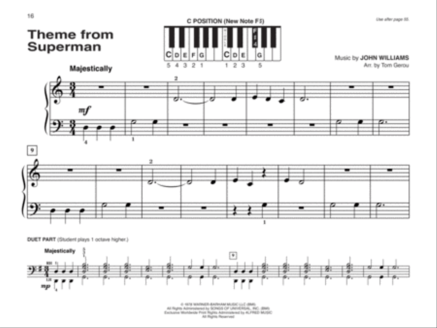 Alfred's Basic Piano Library: Popular Hits, Levels 1A & 1B (Value Pack) Piano Method scores gallery preview page 8