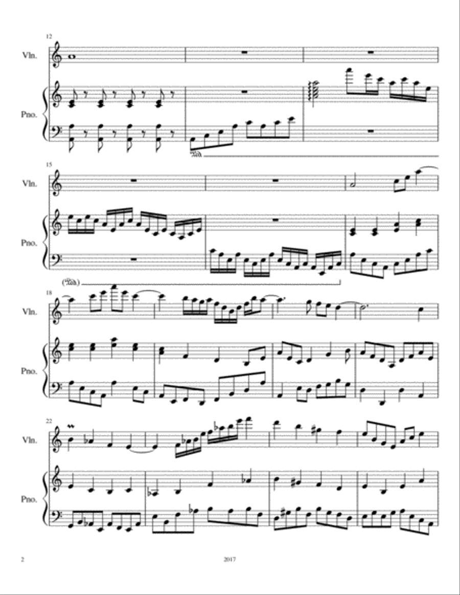 Violin Solo No. 5 Violin Solo scores gallery preview page 2