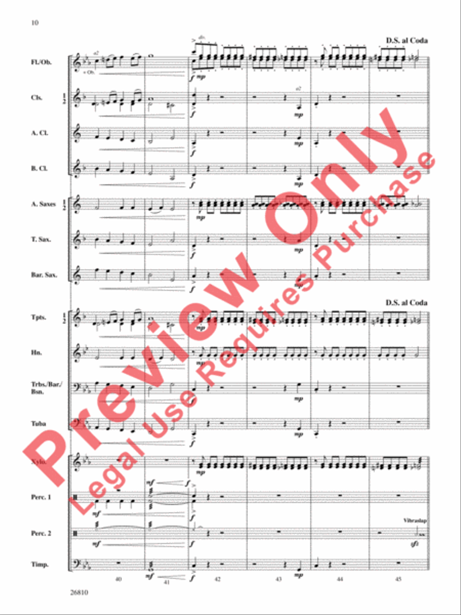 Ghosts in the Graveyard Concert Band scores gallery preview page 11