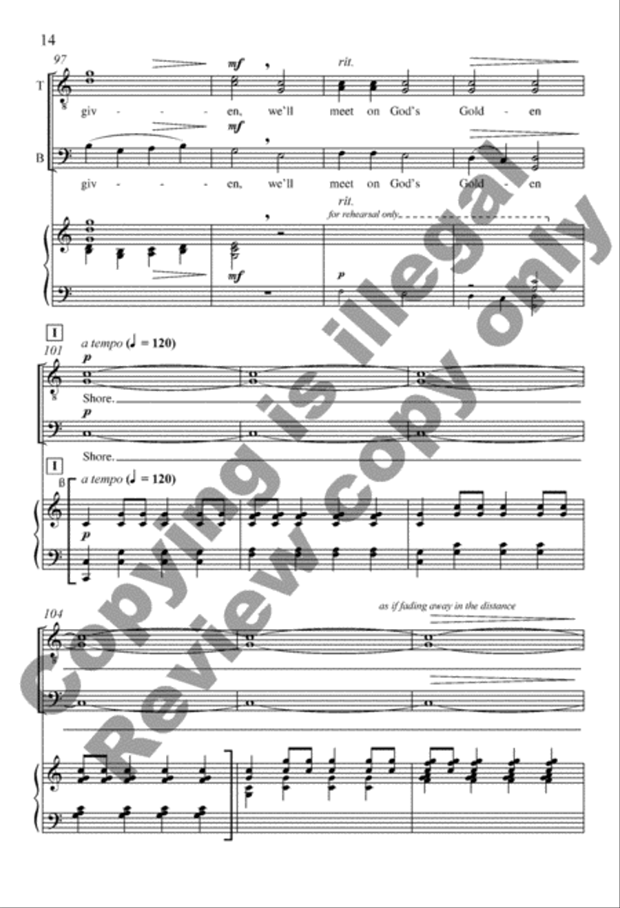 Maid of Constant Sorrow 4-Part scores gallery preview page 14