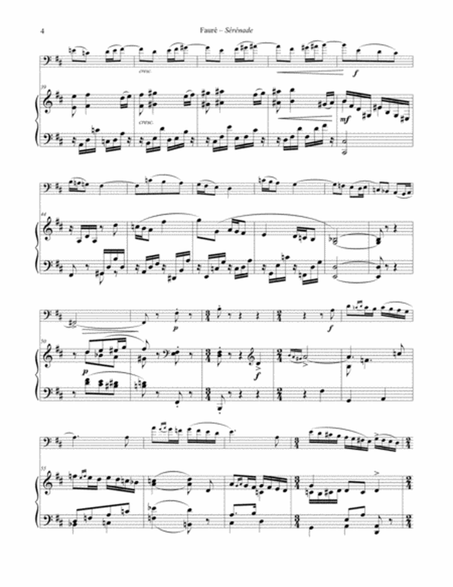 Sérénade, Op. 98 for Euphonium & Piano