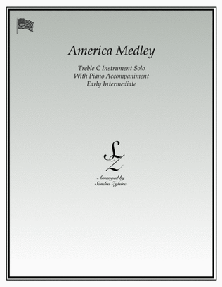 Book cover for America Medley (treble C instrument solo)