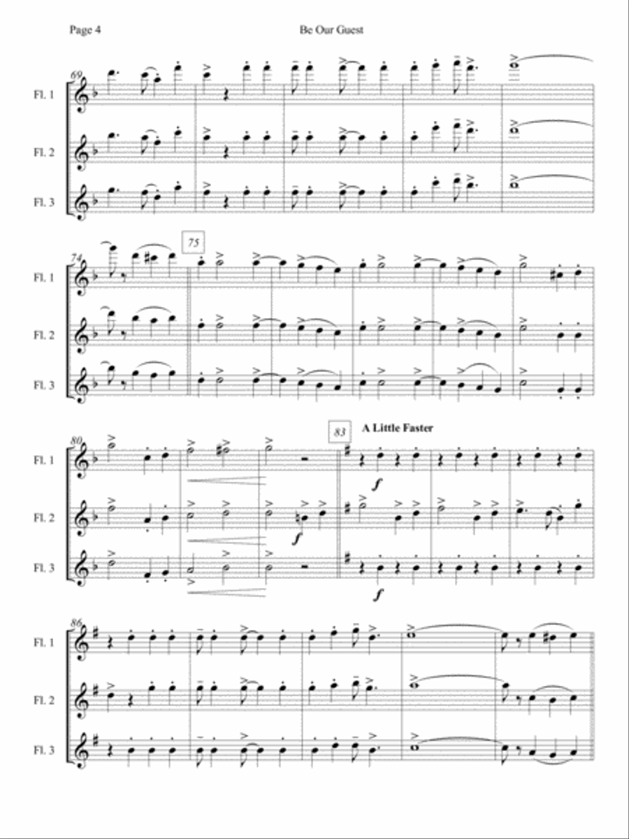 Be My Guest Woodwind Trio scores gallery preview page 5