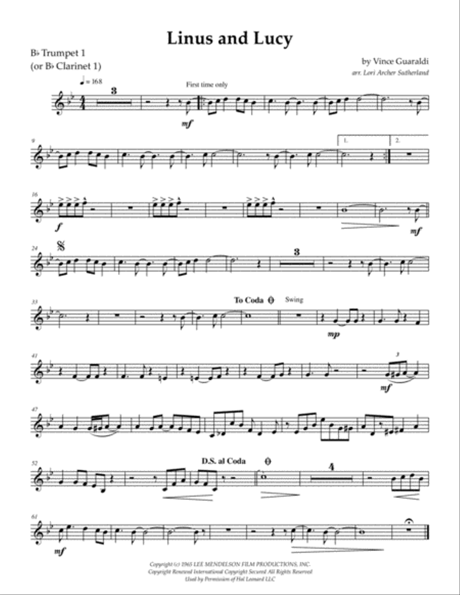 Linus And Lucy Linus And Lucy Jazz Ensemble scores gallery preview page 5