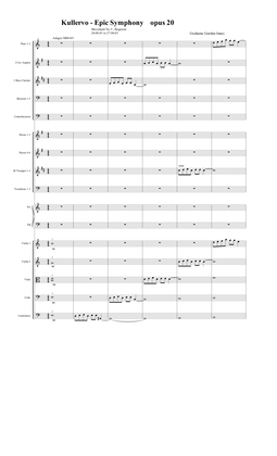 Symphony No 13 in E minor "Kullervo" Opus 20 - 5th Movement (5 of 5) - Score Only