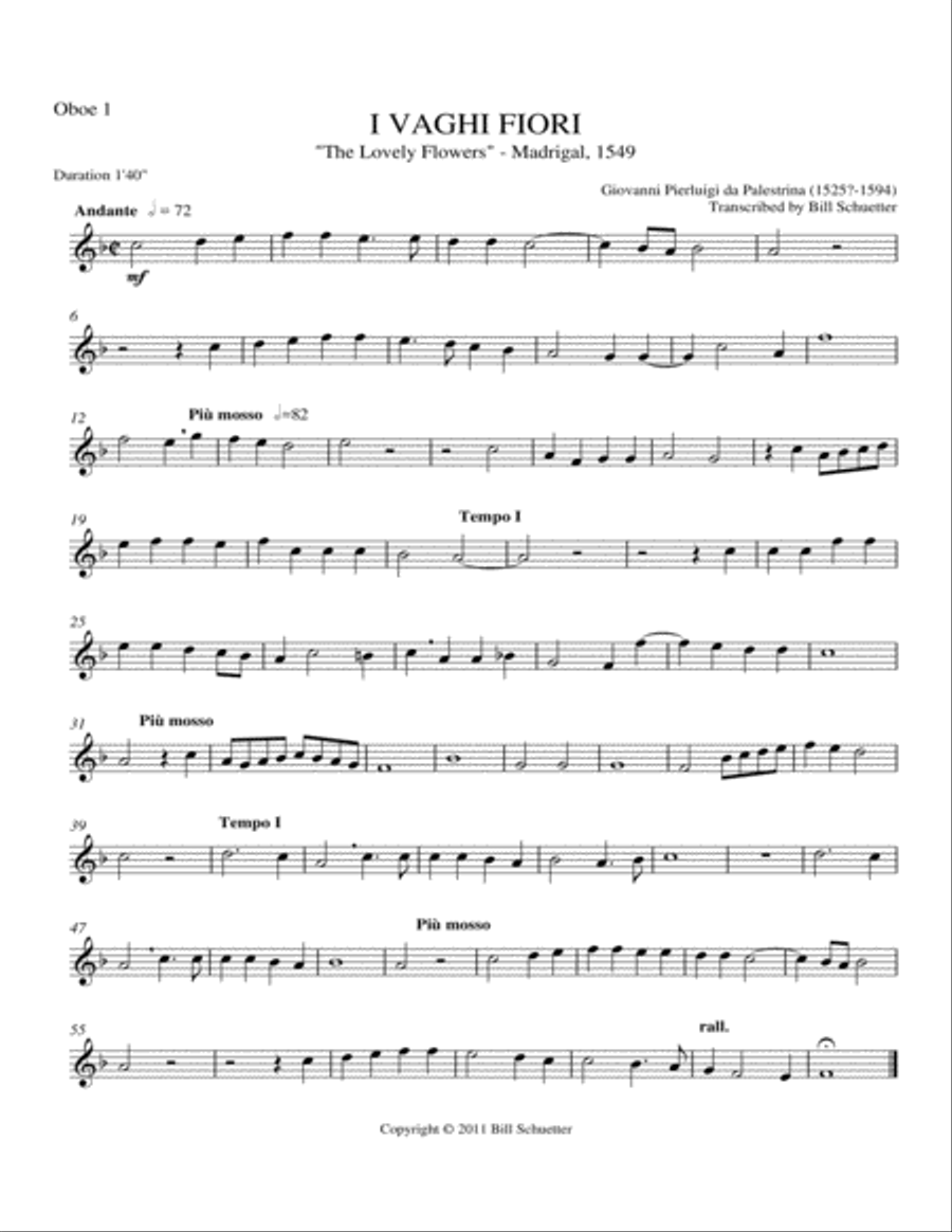 Vaghi Fiori Vaghi Fiori English Horn scores gallery preview page 3