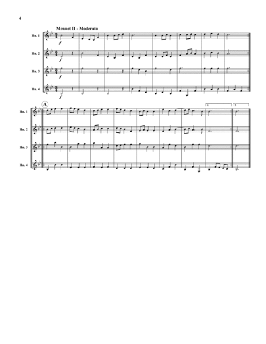 Music for Royal Fireworks Horn scores gallery preview page 4