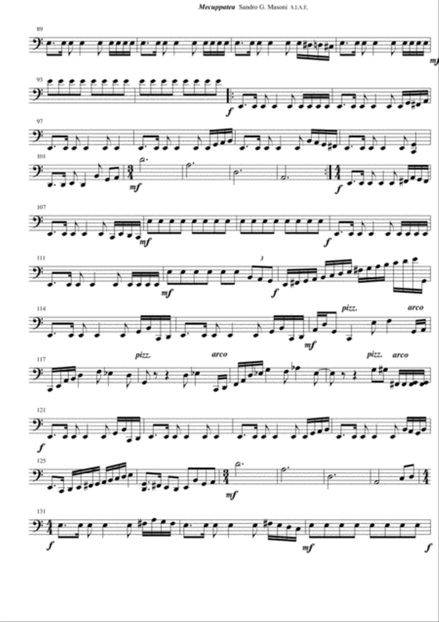 Mecuppatea ('Cello part) Mecuppatea ('Cello part) String Quartet scores gallery preview page 2