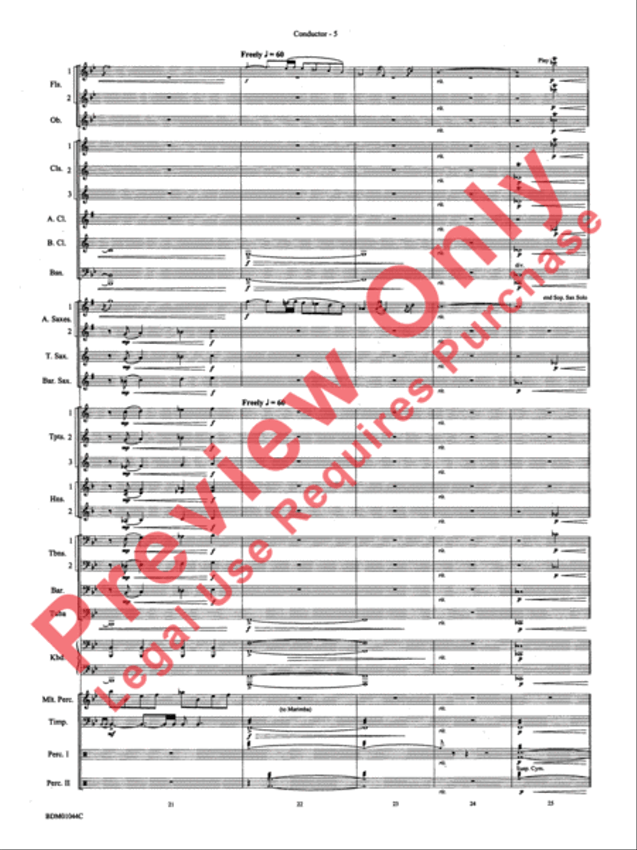 To the Summit! (Strive for the Highest) Concert Band scores gallery preview page 9