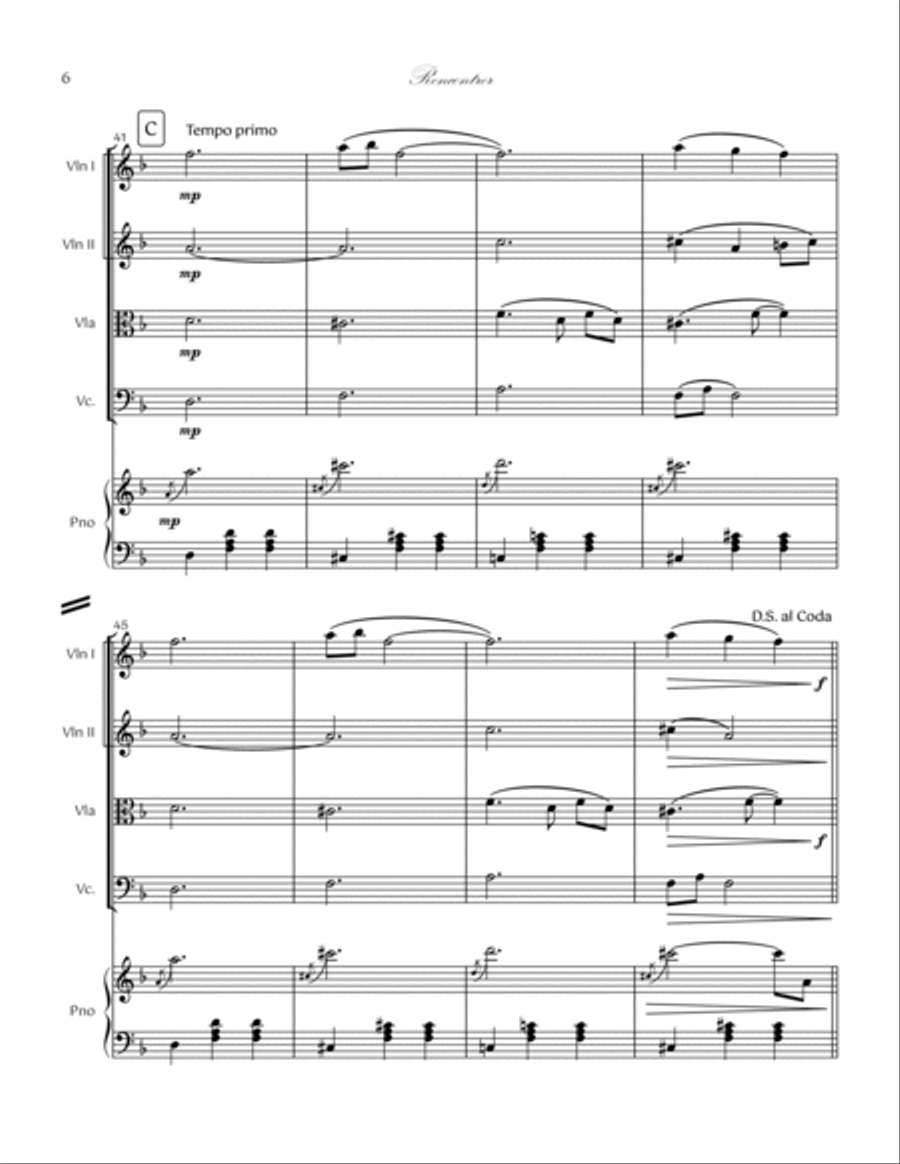 01. Rencontrer Piano Quintet Piano Quintet scores gallery preview page 6