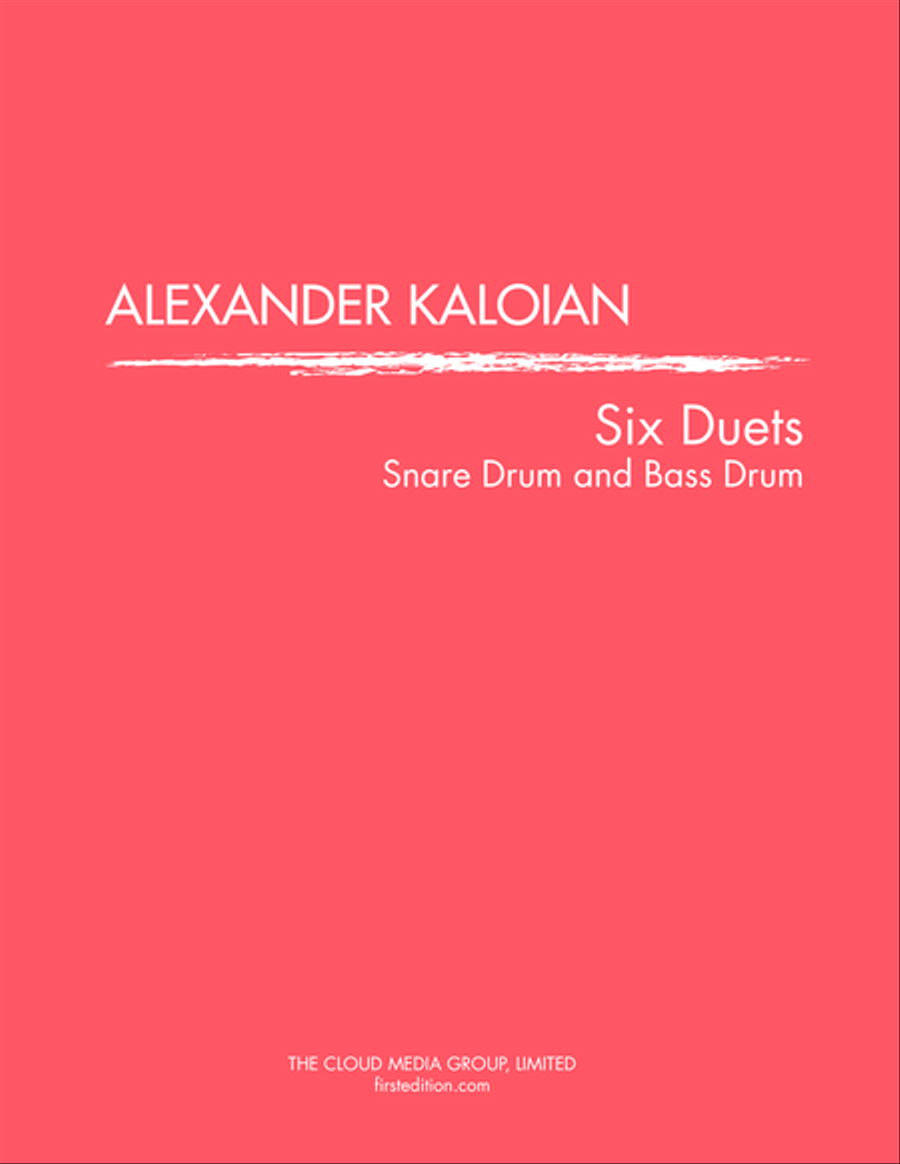 Six Duets for Snare Drum and Bass Drum (1980) Percussion scores gallery preview page 1