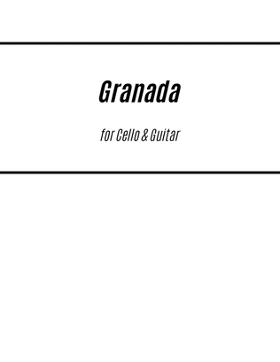Book cover for Granada (for Cello and Guitar)