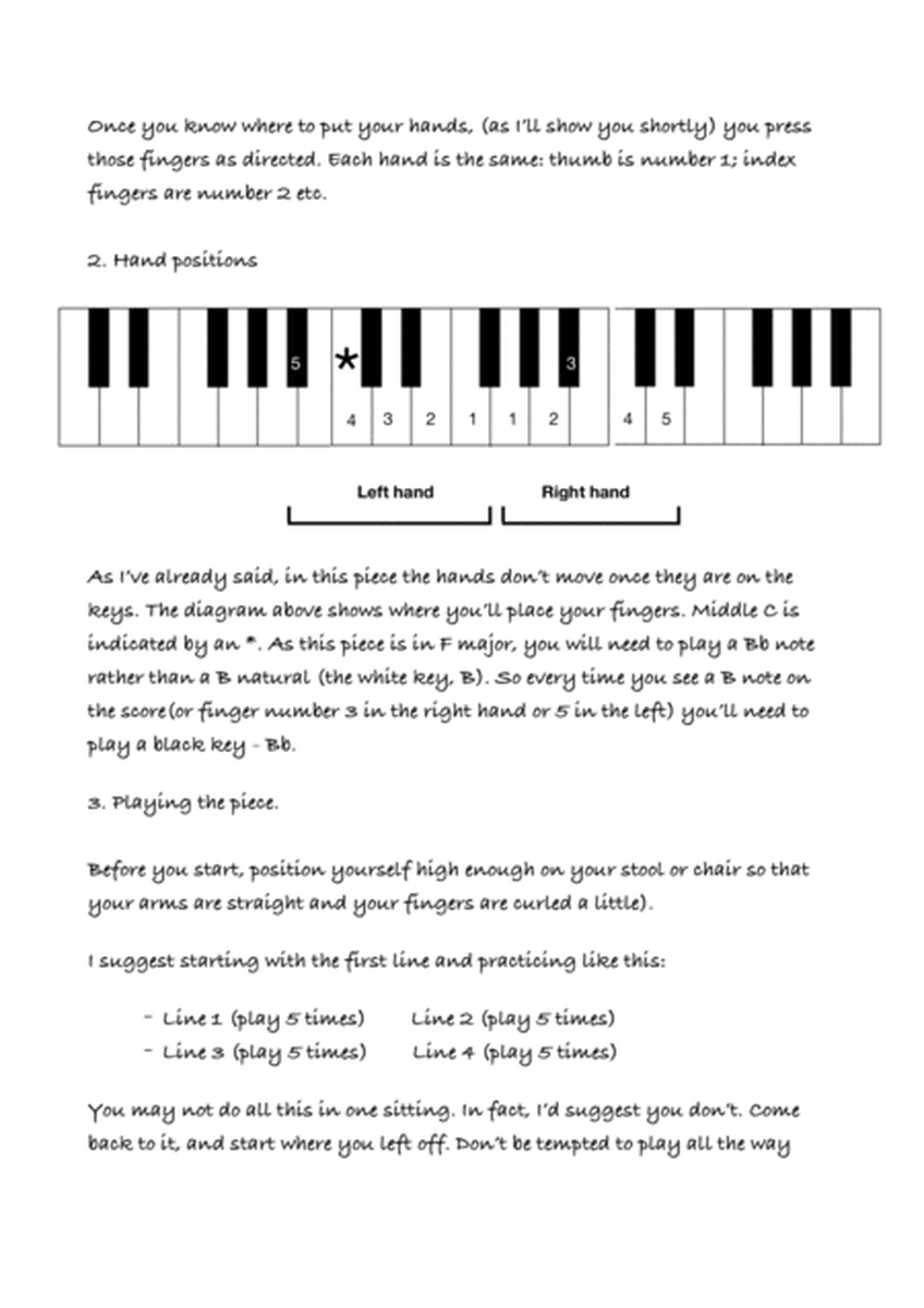 Away in a Manger (beginner piano) image number null