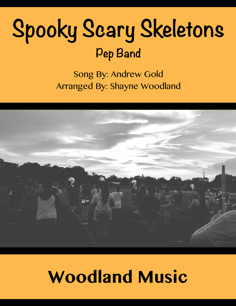 Spooky Scary Skeletons Marching Band scores gallery preview page 1