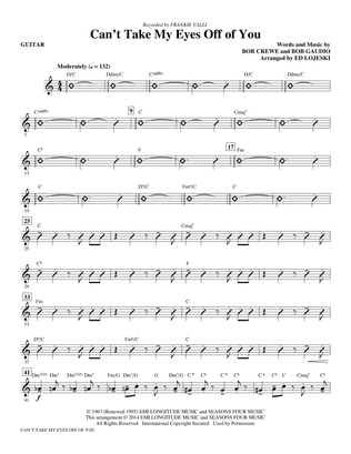 Book cover for Can't Take My Eyes Off Of You (from Jersey Boys) (arr. Ed Lojeski) - Guitar
