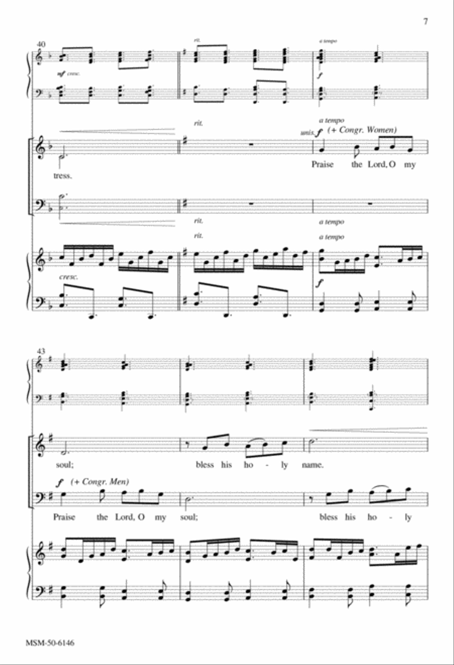 Bless His Holy Name 3-Part scores gallery preview page 6