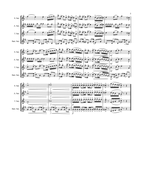 Hark The Herald Angels Sing (for Saxophone Quartet SATB or AATB) image number null