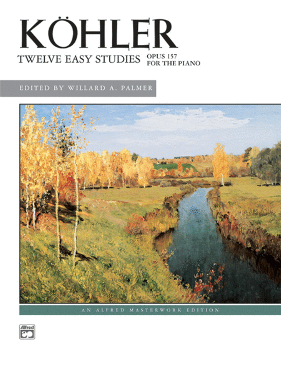 Köhler -- 12 Easy Studies, Op. 157 Piano Method scores gallery preview page 1