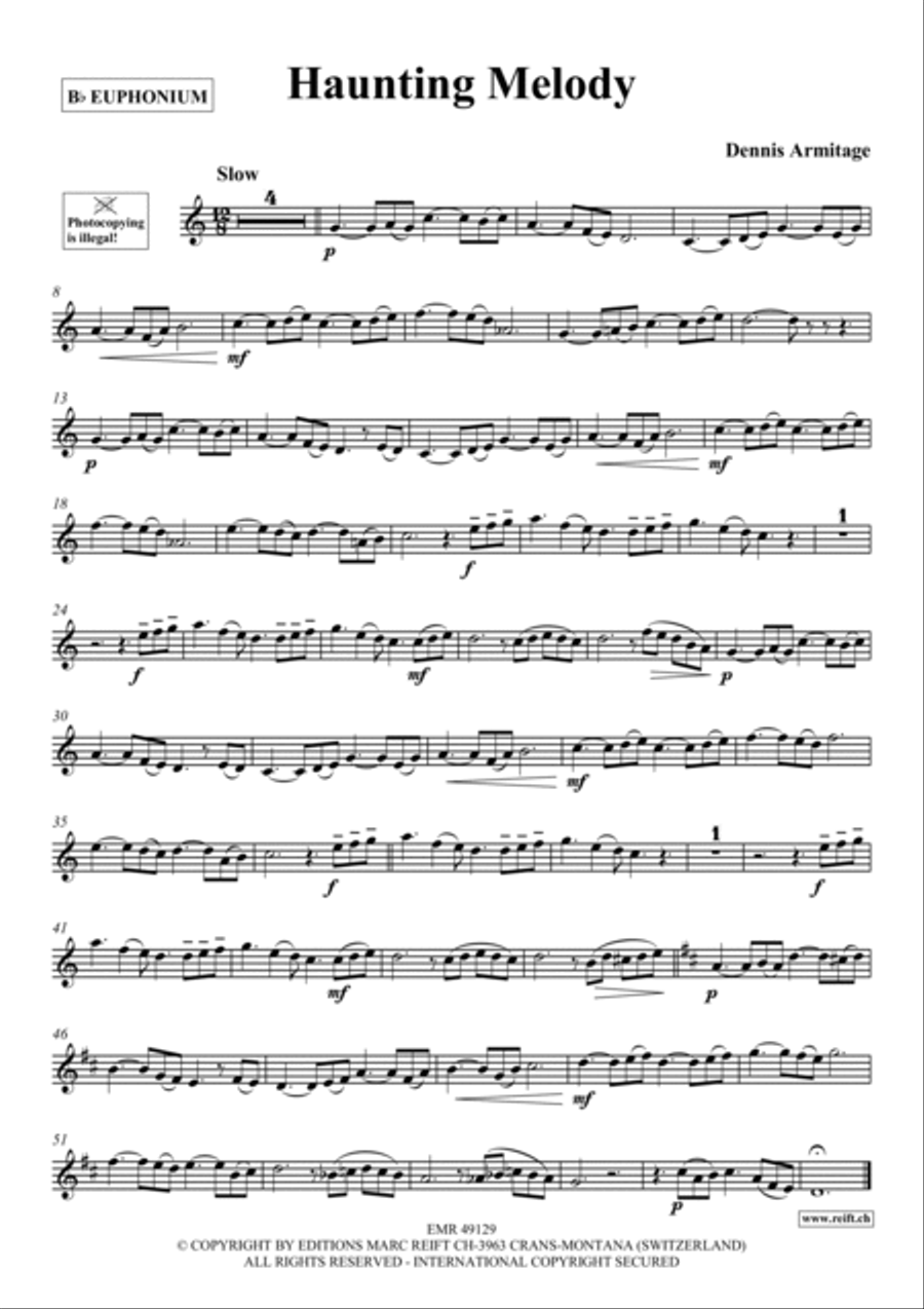 Haunting Melody Euphonium scores gallery preview page 2