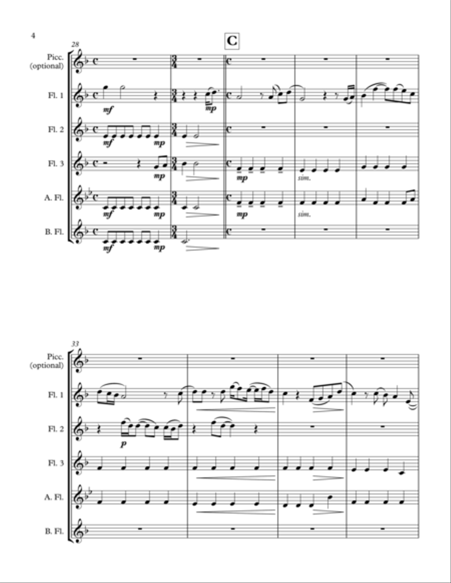 Hey Jude Woodwind Ensemble scores gallery preview page 6