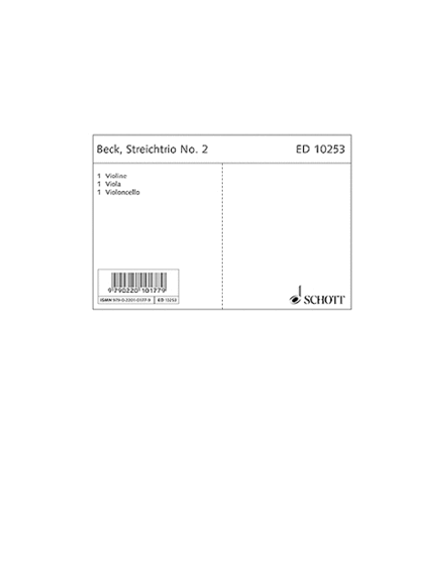 String Trio 2 Parts String Trio 2 Parts 2-Part scores gallery preview page 1