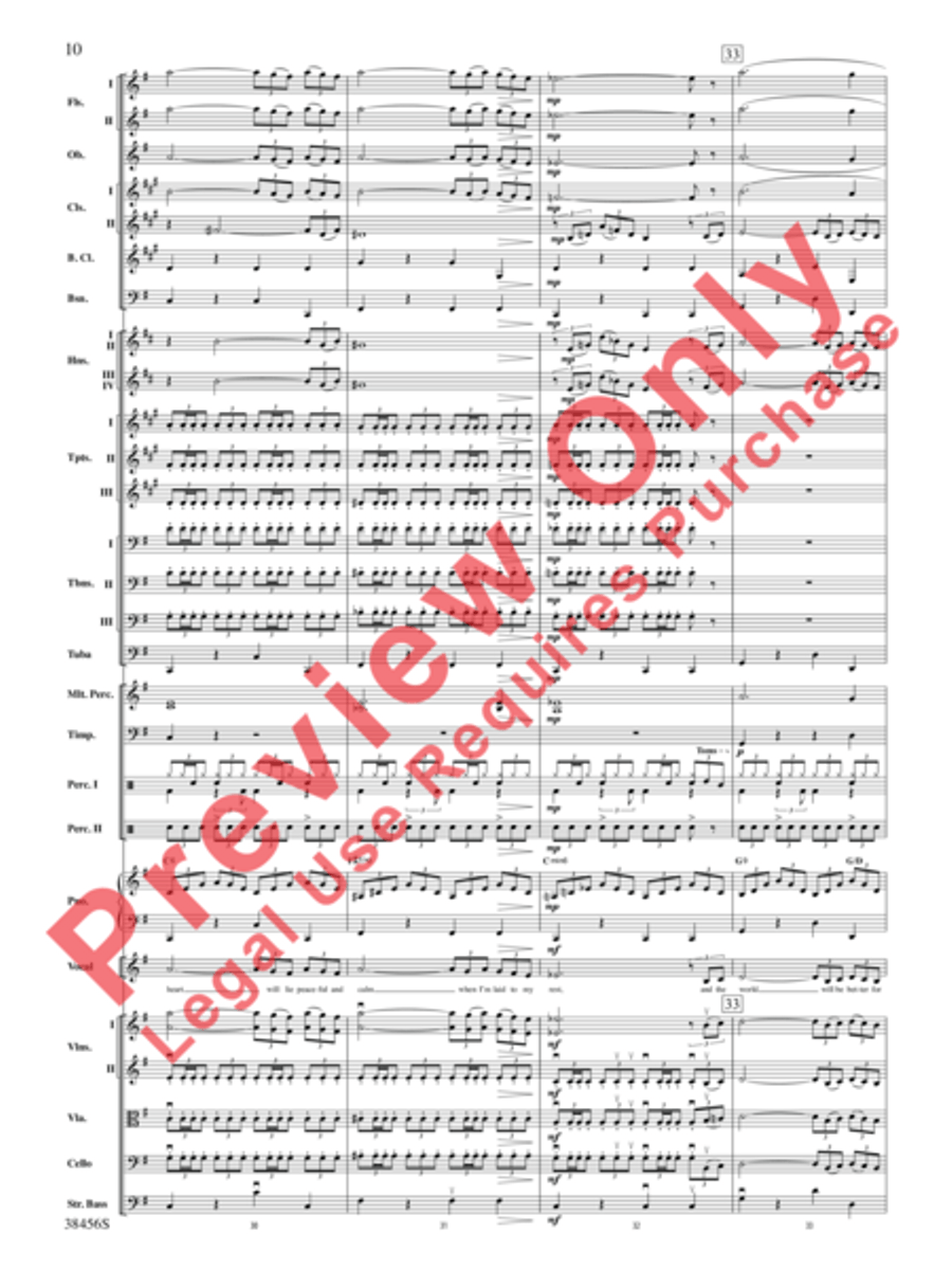 The Impossible Dream (from Man of La Mancha) Full Orchestra scores gallery preview page 11