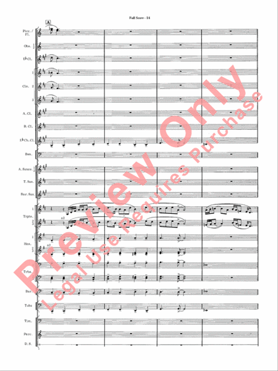 James Bond Suite Concert Band scores gallery preview page 16