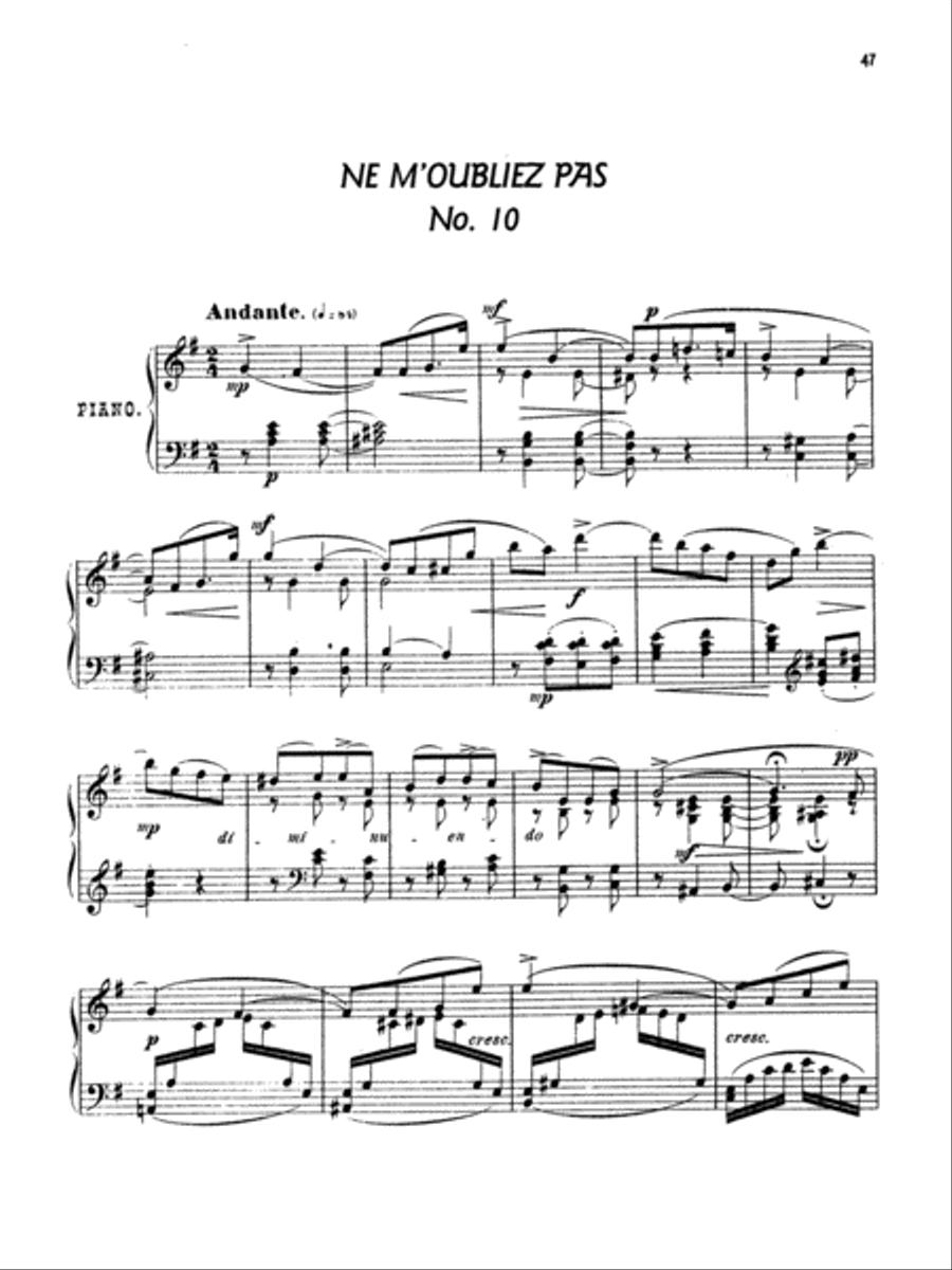 Arensky: Twenty-four Morceau Characteristiques, Op. 36 Piano Solo scores gallery preview page 1
