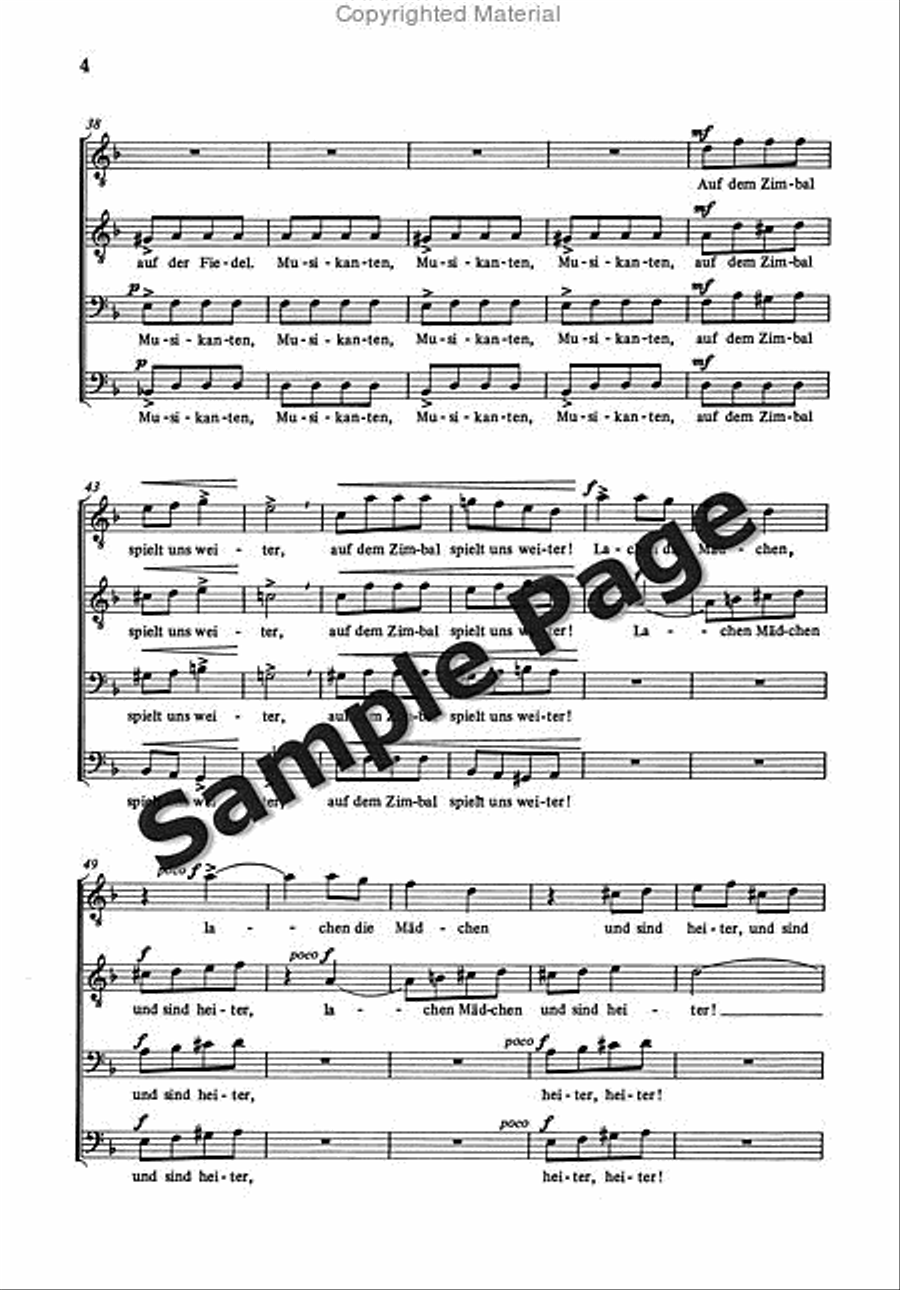 Musikanten Variationen Uber Mahris TTBB scores gallery preview page 4