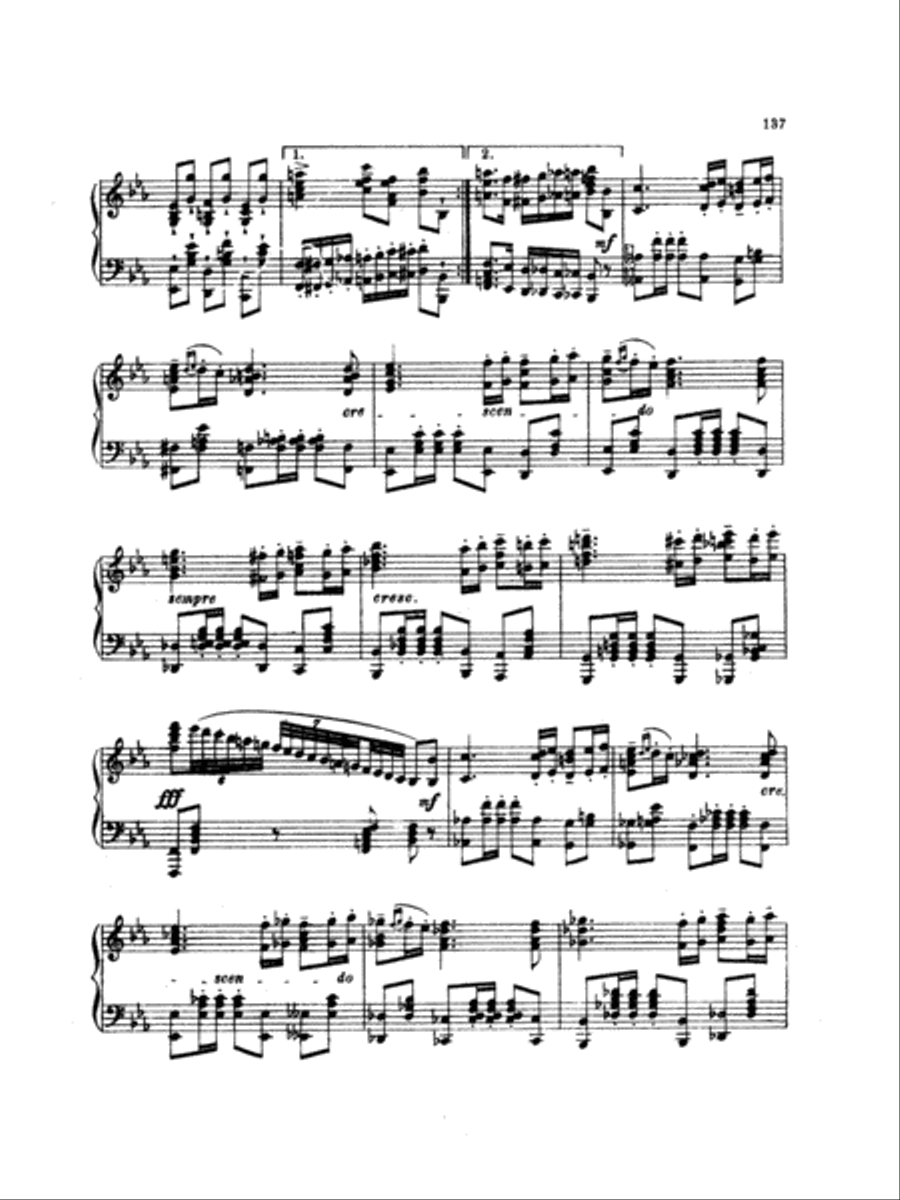 Tchaikovsky: Eighteen Piano Pieces, Op. 72; Aveu Passionne; Valse, Op. 40, No. 9, 1st Version Piano Solo scores gallery preview page 2