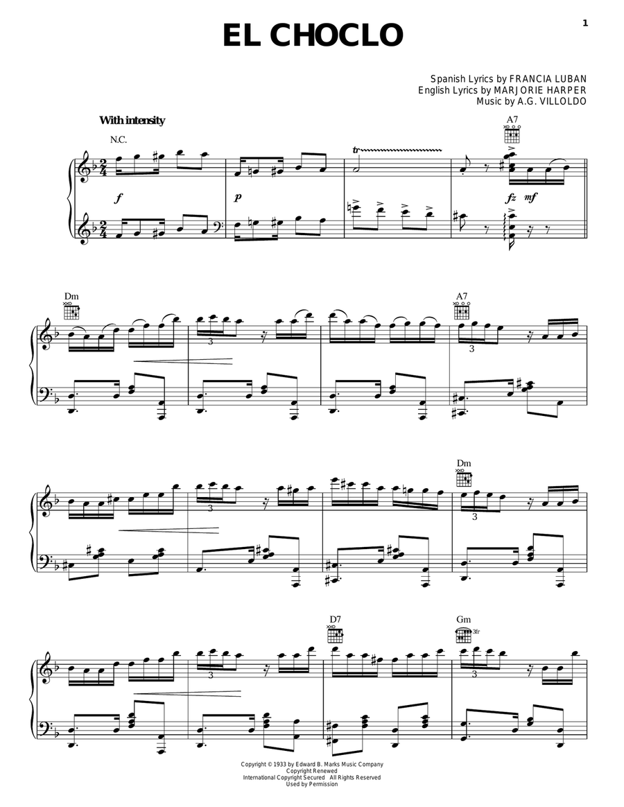 El Choclo Guitar scores gallery preview page 1