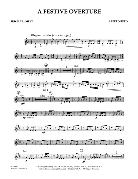 A Festive Overture - 3rd Bb Trumpet