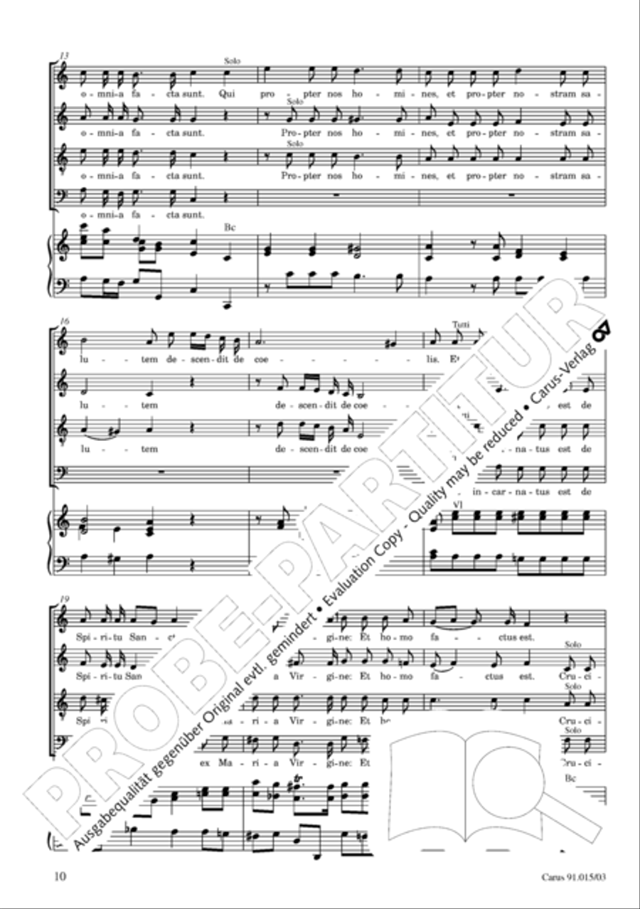 Mass in C (Missa in C) 4-Part scores gallery preview page 11