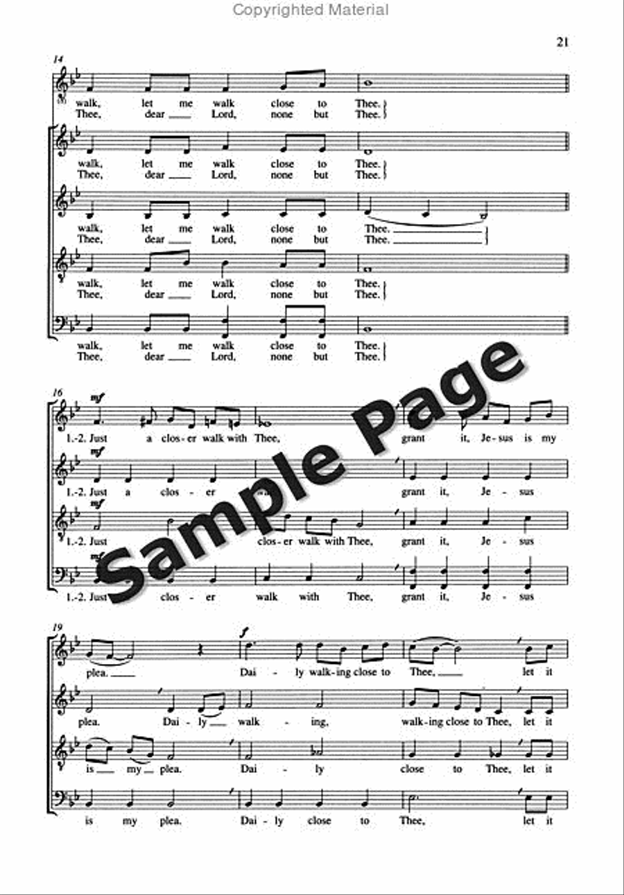 Spirituals And Gospels,4 Ch.sc 4-Part scores gallery preview page 22