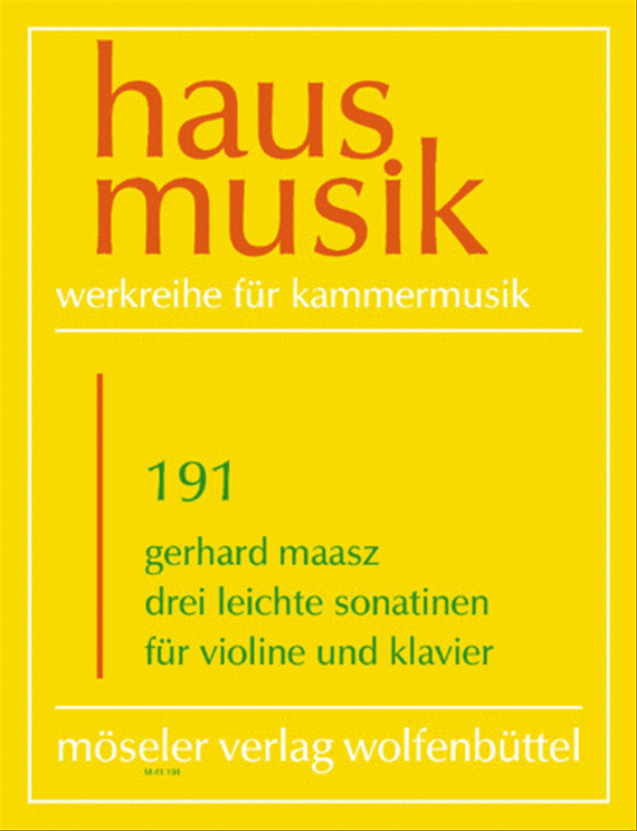 Drei leiche Sonatinen Violin Solo scores gallery preview page 1