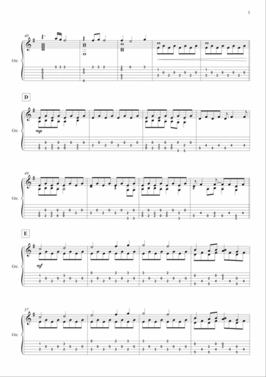 Lovely Electric Guitar scores gallery preview page 3
