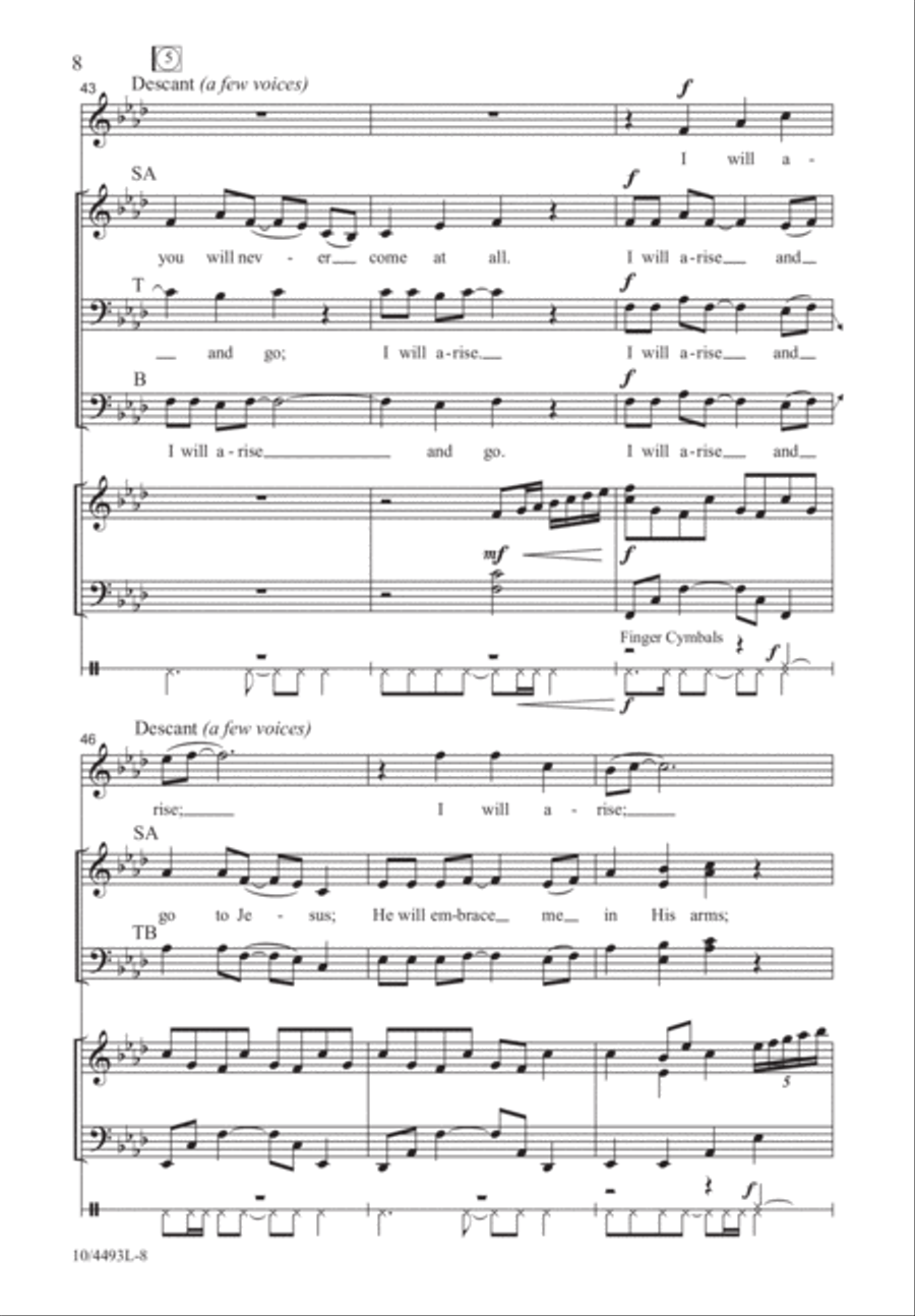 Come, Ye Sinners, Poor and Needy 4-Part scores gallery preview page 8