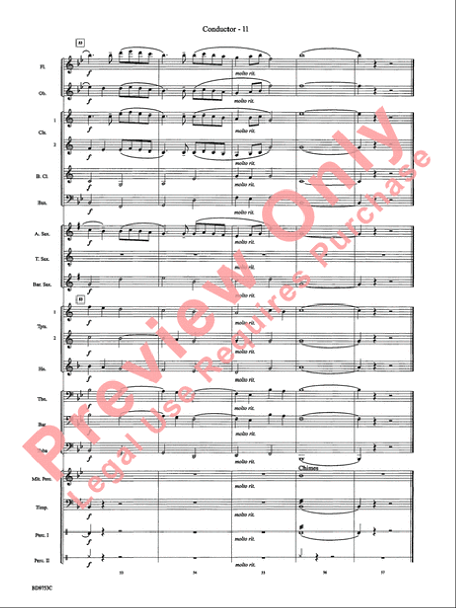 Pachelbel Canon Concert Band scores gallery preview page 14