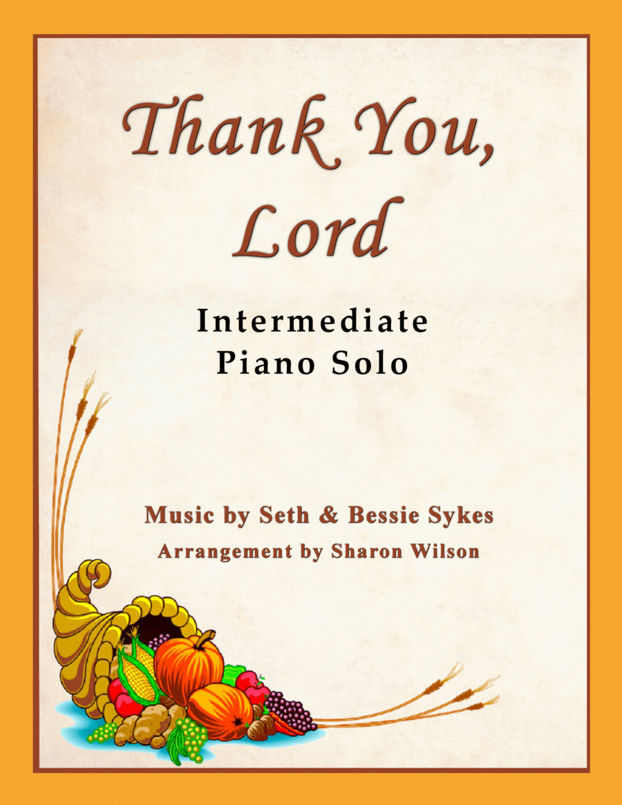 Thank You, Lord Piano Solo scores gallery preview page 1