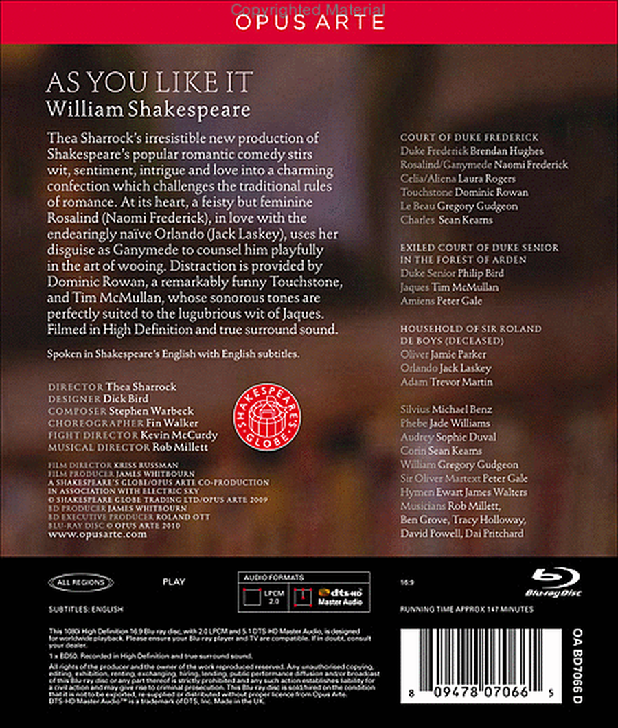 As You Like It (Blu-Ray)
