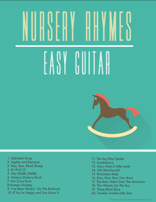 Book cover for Easy Guitar Nursery Rhymes and Children's Songs (w/chords and TAB)