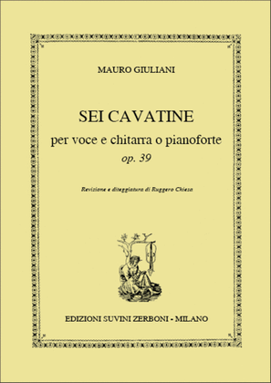 Book cover for 6 Cavatinas Opus 39