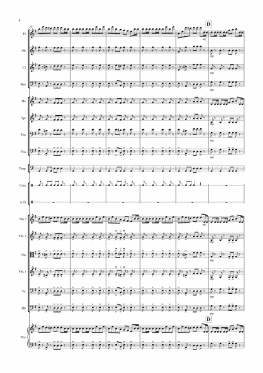 William Tell Overture for School Orchestra Full Orchestra scores gallery preview page 4