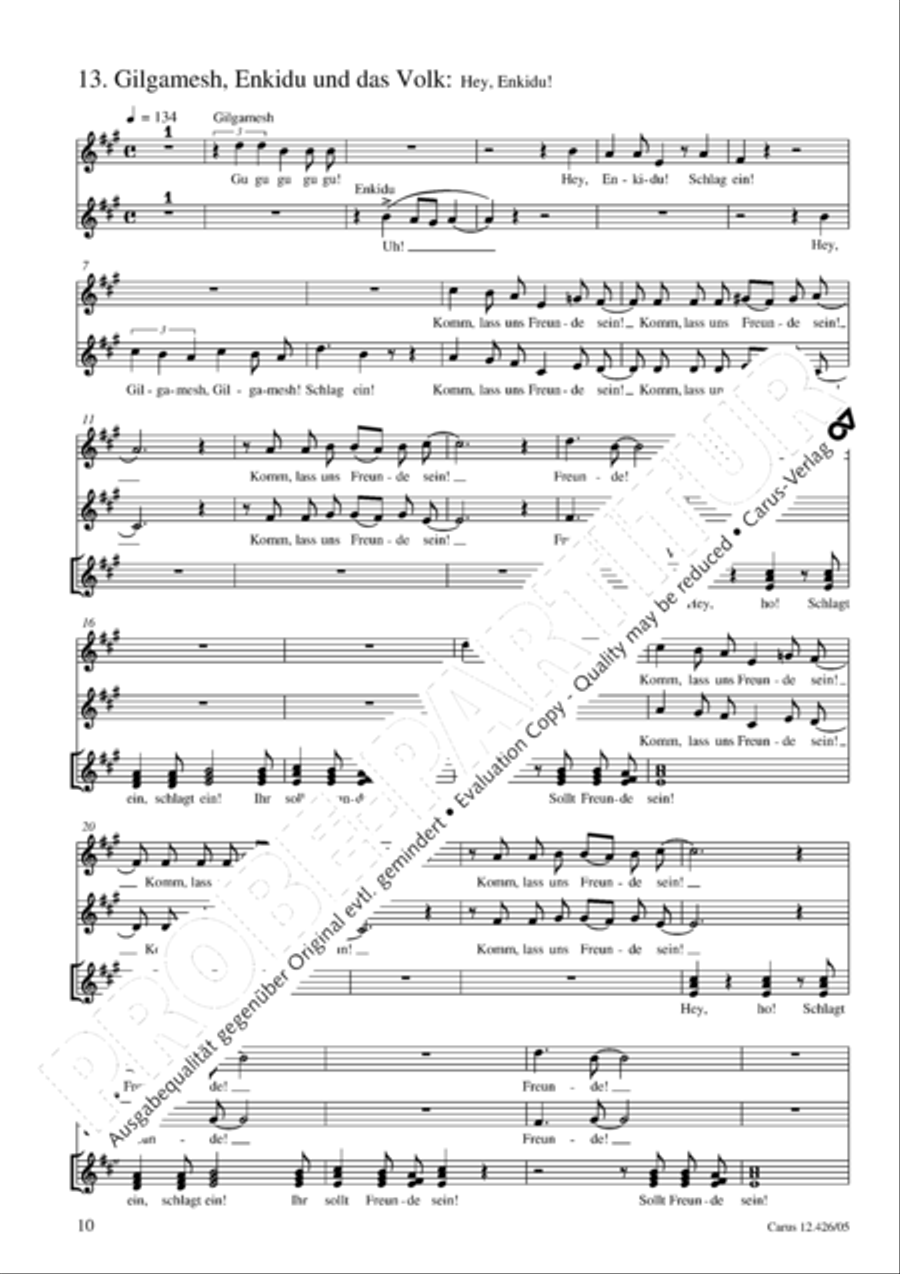 Gilgamesh - Konig von Uruk 3-Part scores gallery preview page 11